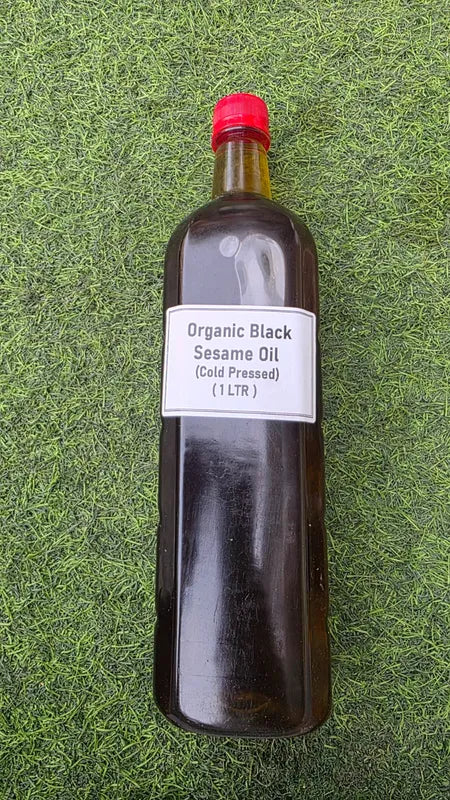Organically Grown Black Sesame Oil (Cold Pressed) 1 LTR