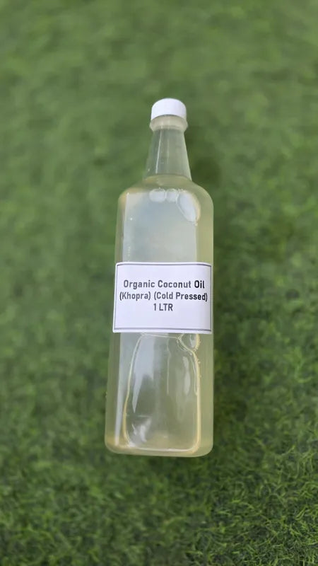 Organically Grown Coconut Oil ( Khopra ) (Cold Pressed) 1 LTR