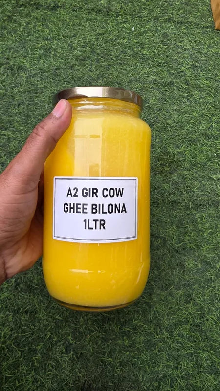 Organically Grown A2 Gir cow Bilona Ghee 1 LTR