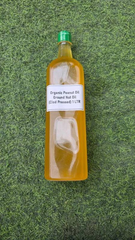 Organically Grown Ground Nut Oil (Clod Pressed) 1 LTR