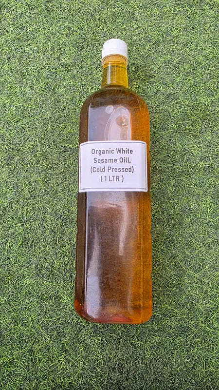 Organically Grown White Sesame Oil (Cold Pressed) 1 LTR